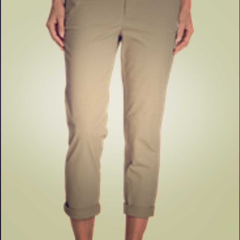 Eddie Bauer boyfriend slim fit mid rise pants